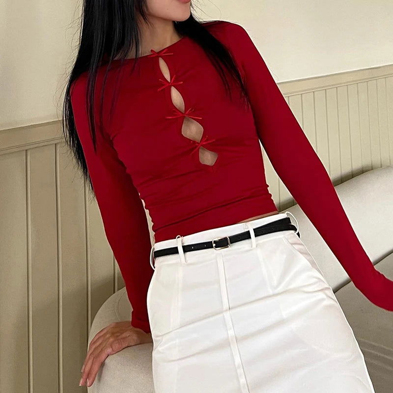 Bow Tie Hollow Top