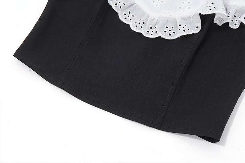 Black Off Shoulder Tank Top