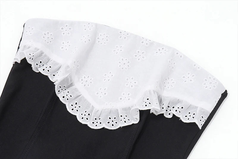 Black Off Shoulder Tank Top