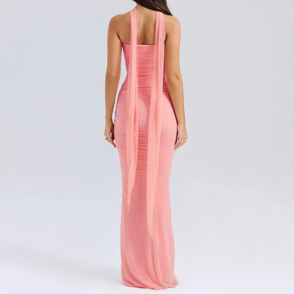 2 Pieces Dress Set with Scarf Matching Sets Cropped Top and Long Dress Set Casual Dress