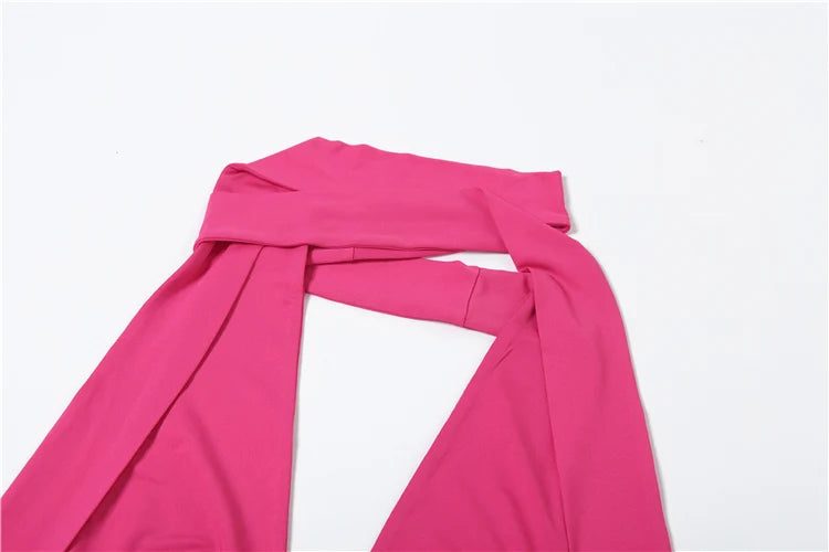Scarf Tank Top Backless Irregular Street Basic Vest