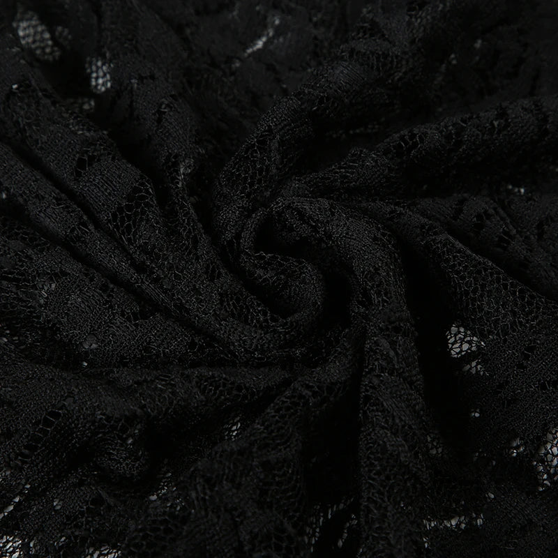 Hollow Out Lace Trumpet Dress Backless Deep V-Neck Sleeveless Maxi