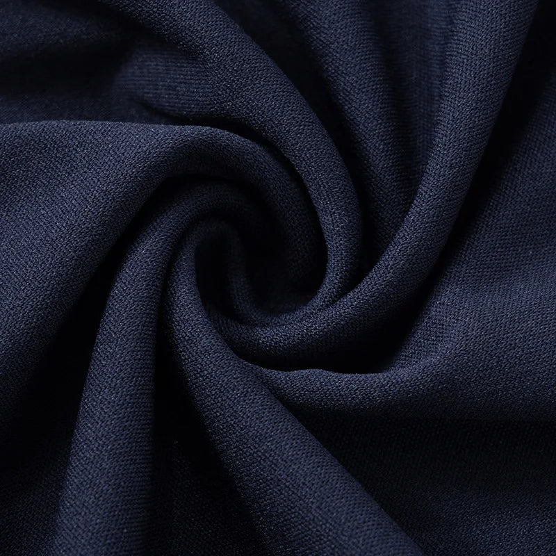 Navy Blue Pocket Mini Dress