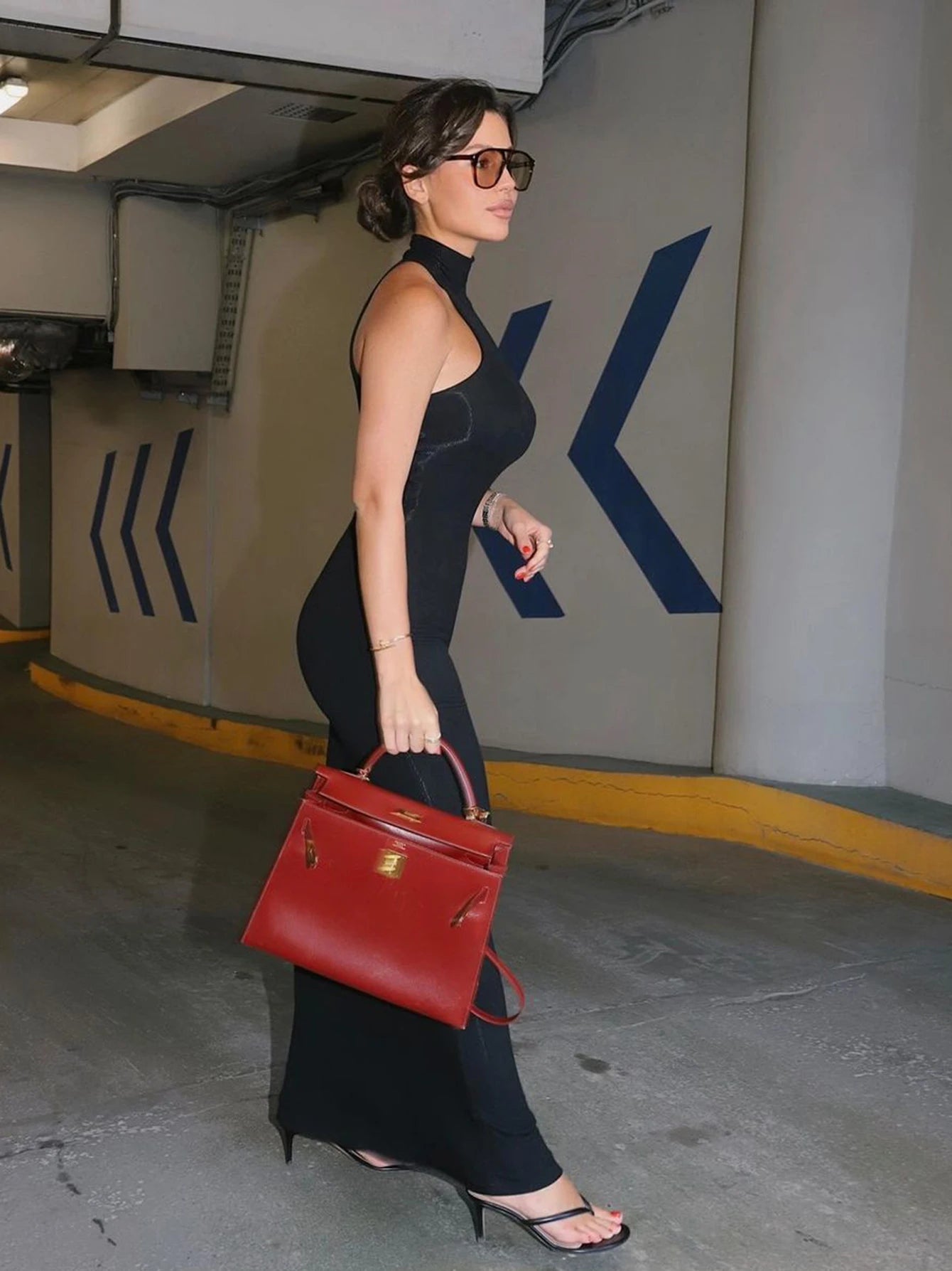 Black Turtleneck Maxi Bodycon Dress