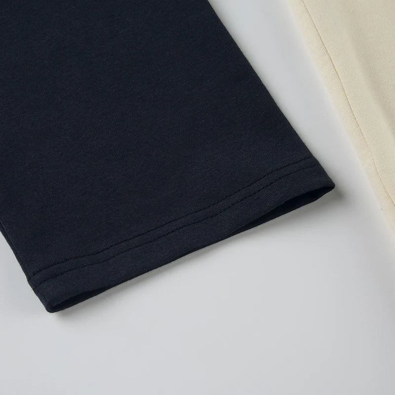 Looe Shirt Slah Neck Patchwork