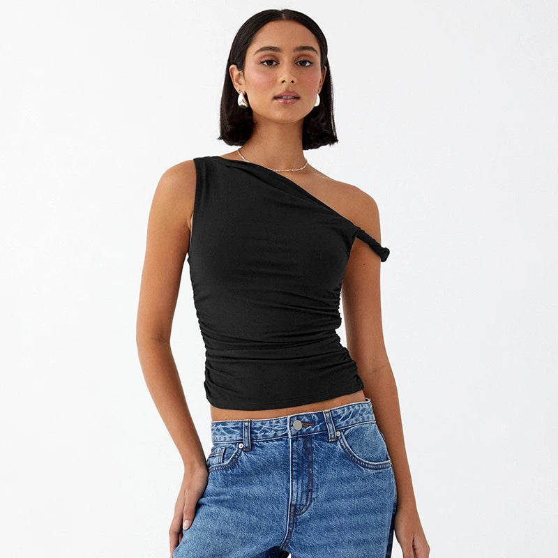 Off Shoulder Ruched Top