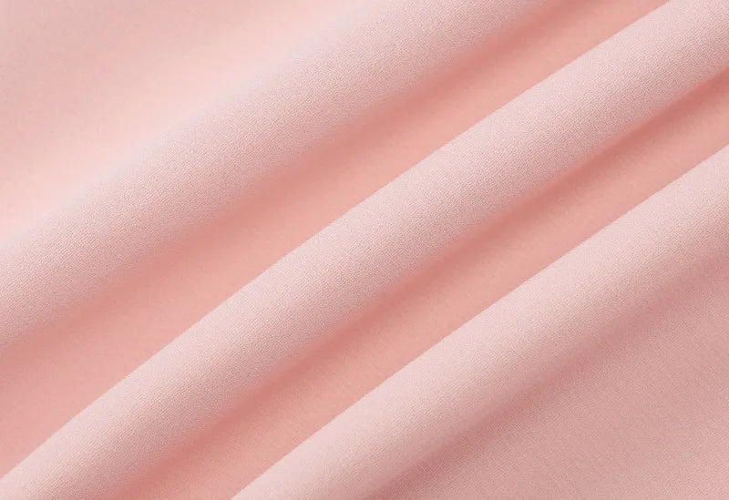 Pink V-Neck Sleeveless Chiffon Patchwork Midi Dress