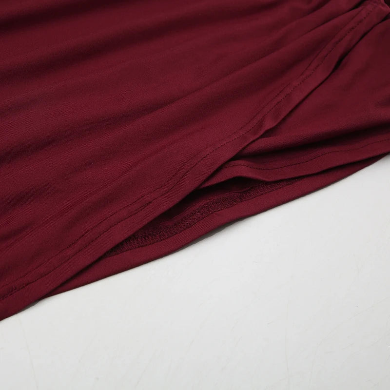 Backless Wine Two Pieces of Sets Harajuku Vest and Mini Skirts Lace Up