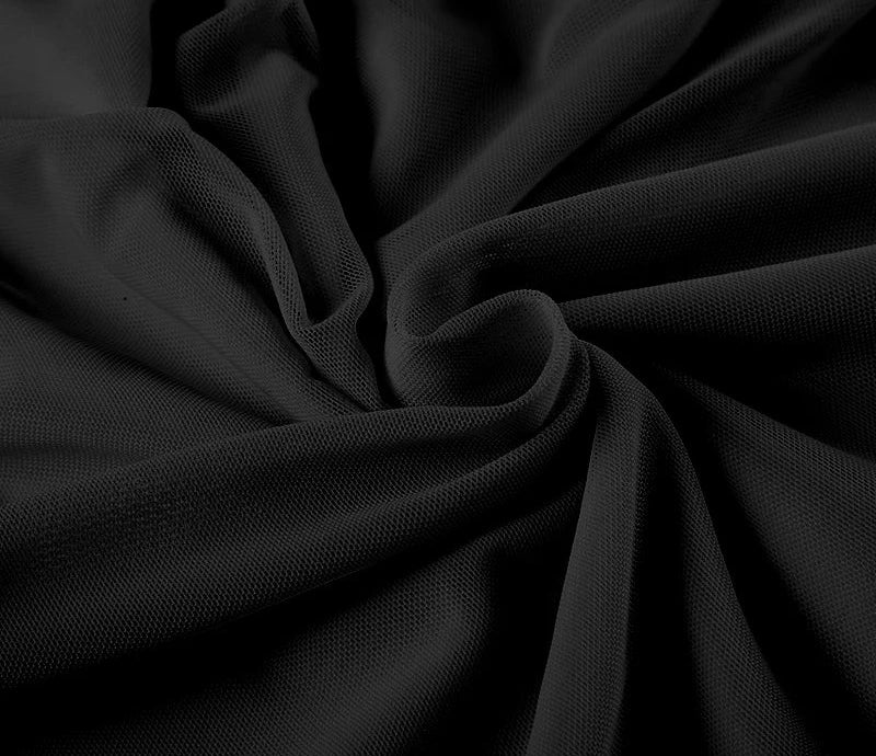 Hollow Out Mesh Dress Ruffles Slash Neck Sleeveless Maxi Dress