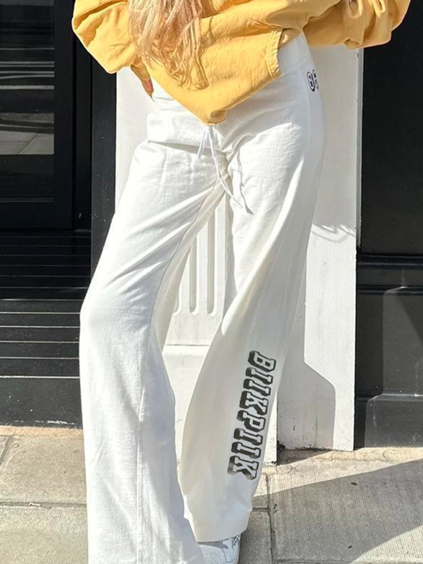 Letter Print Loose Trousers Pants Baggy Pants
