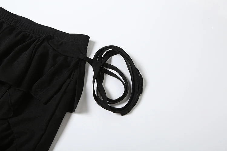 Irregular Tierred Flare Pants