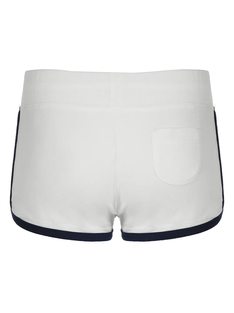 Preppy 's Shorts Low Waisted Digital Print s Shorts