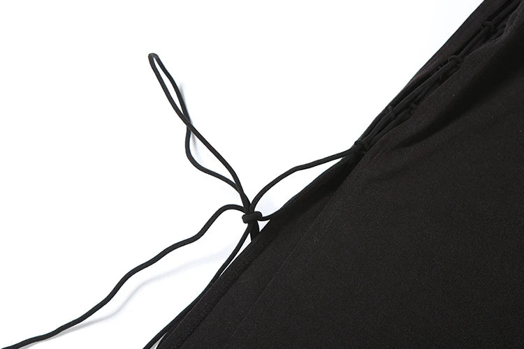 Dress Camisole Side Split Shirring Sleeveless Maxi Bodycons
