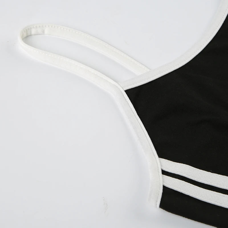 Tennis Spaghetti Strap Sleeveless Mini Dress