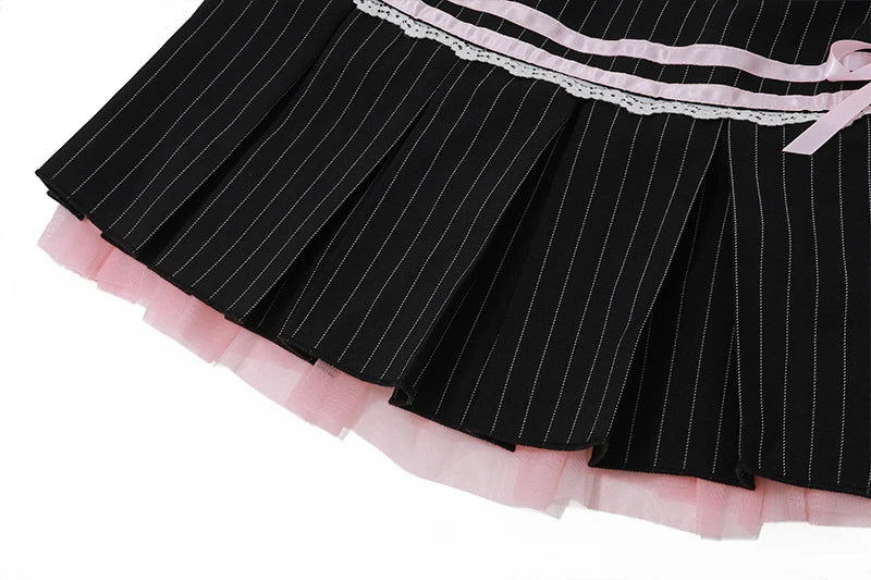Black High-Waist Mini Skirt