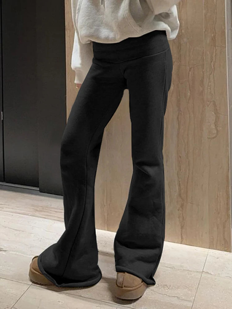 Flare Pants Joggers 's Trousers All-match Bottoms
