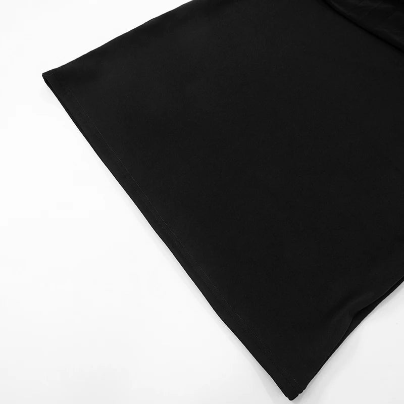 'S Spring And Color Sleeveless Slant Collar Single Shoulder Mesh Patchwork See-Through Dress
