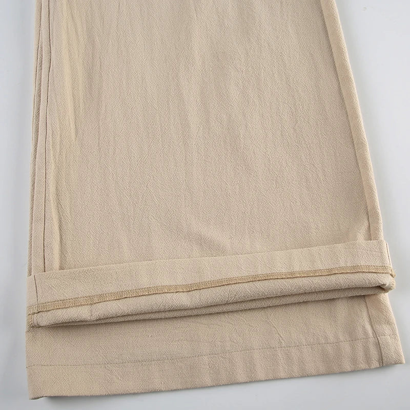 Joggers Cargo Pants Drawstring Wide Leg Trousers 's Bottoms