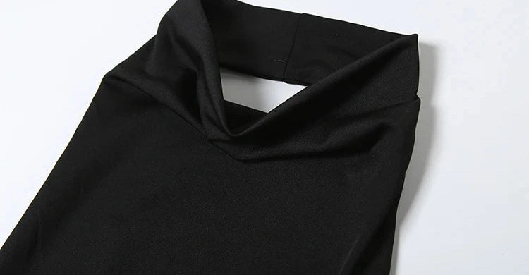 Waist Sequins Dress Backless Halter Sleeveless Pile Collar Slim