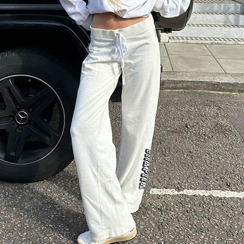 Letter Print Loose Trousers Pants Baggy Pants