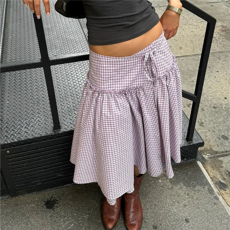 Button Down Shirt Slim Fit Contrast Color Plaid Lapel V Neck Short Sleeve Top Preppy Coquette