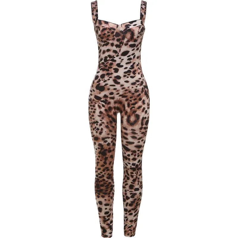 Ankle-Length Jumpuit Halter Cleavage Backlessss Jumpuit