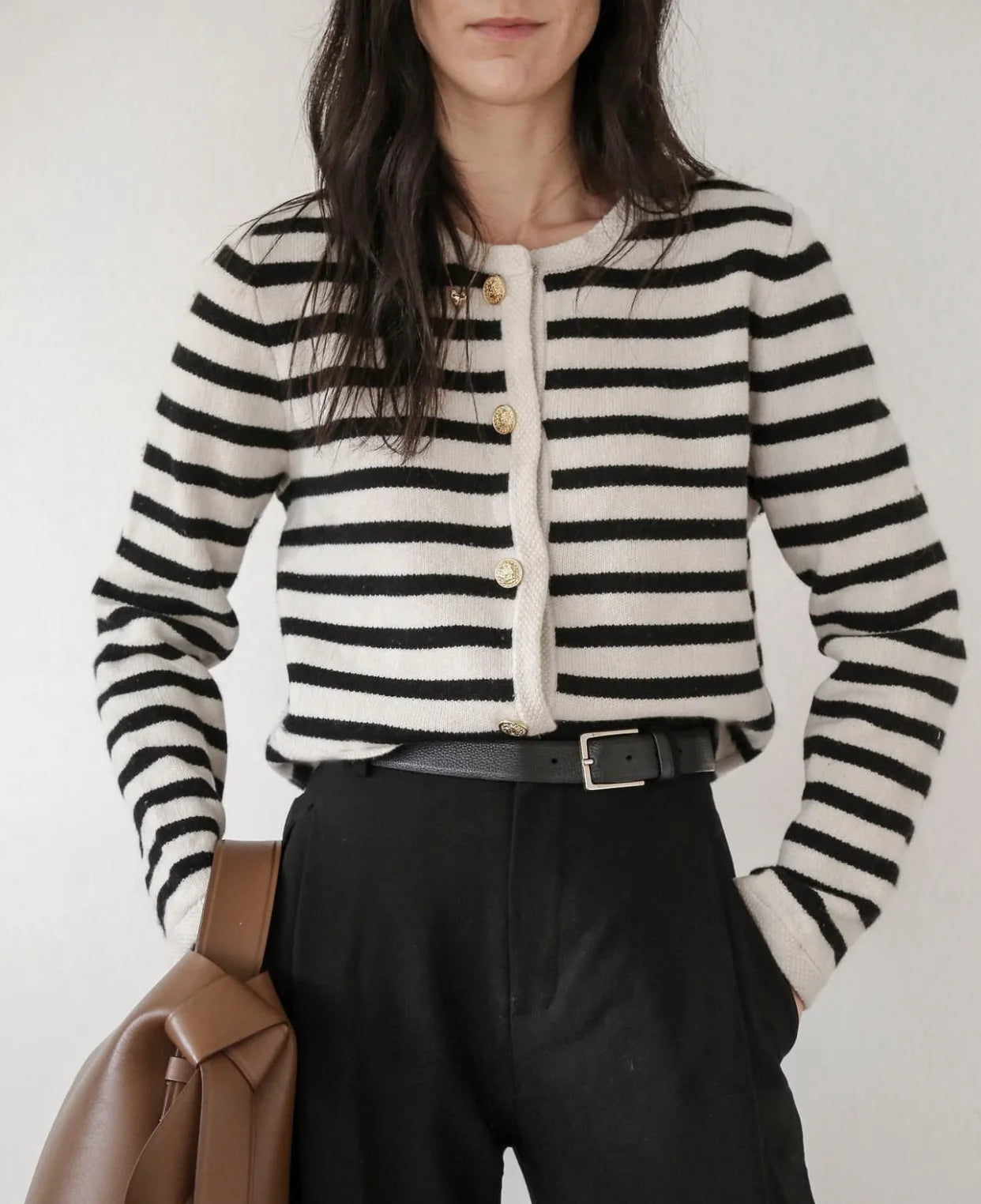 Striped Knit 2 Piece-Set Shorts Zebra ed Cardigan And High Waist Patchwork Shorts Sets Knit