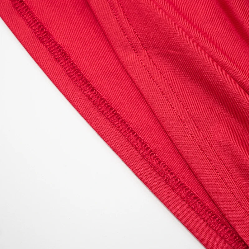 'S Spring And Asymmetric One-Shoulder Camis Color Twisted Shrink Pleated Package Hip Dress
