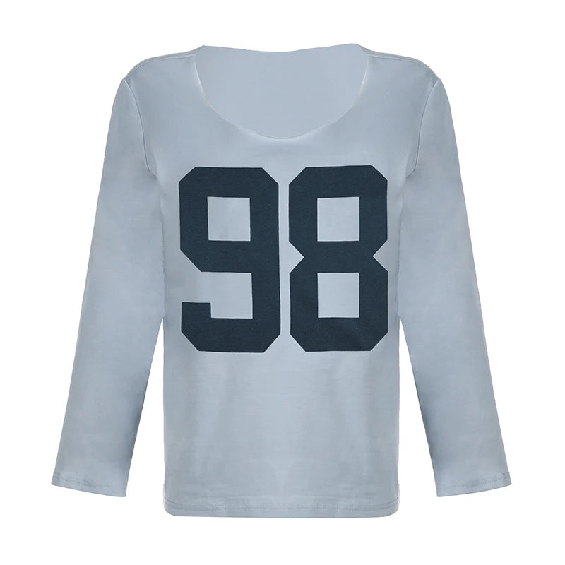 Looe Tee Shirt V-neck Long Sleeve Top