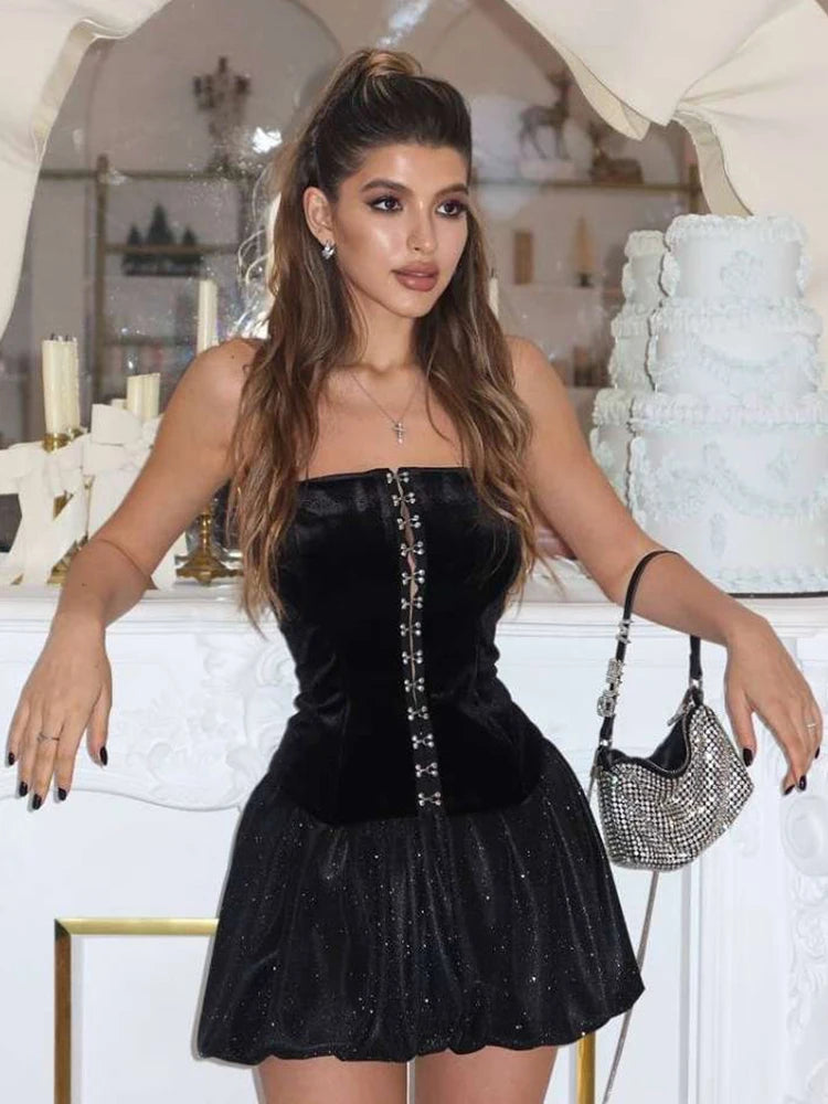 Slim Backlessss Mini Dress