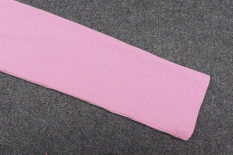 Pink Ribbed Knit T Shirt French Long Sleeves Cardigan Crop Top High-waist Exposed Navel Slim Top