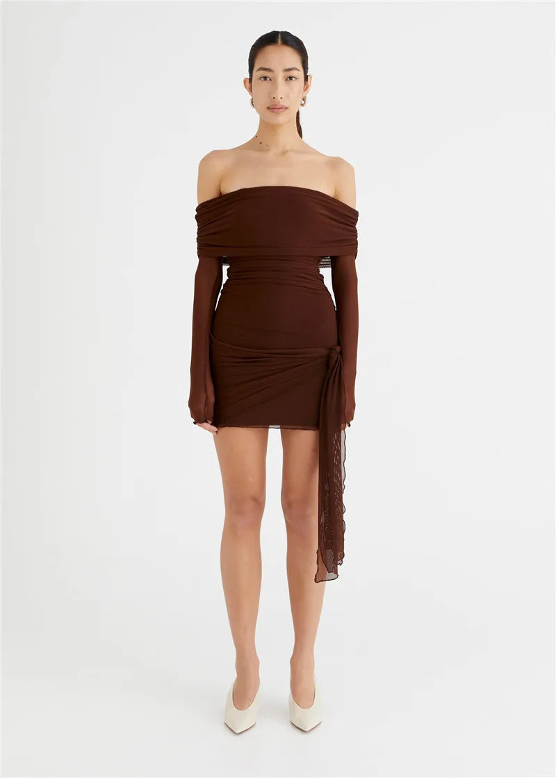 Strapless Backless Mini Dress