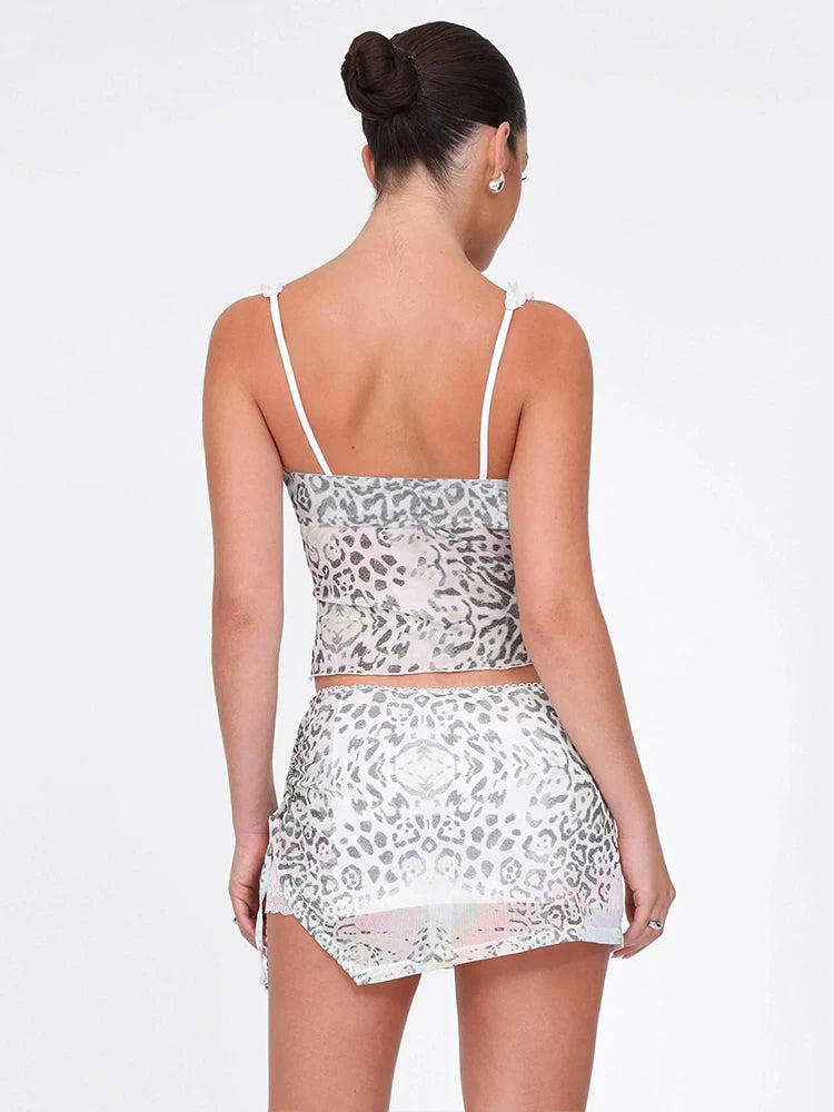 White Slim Two Piece Set