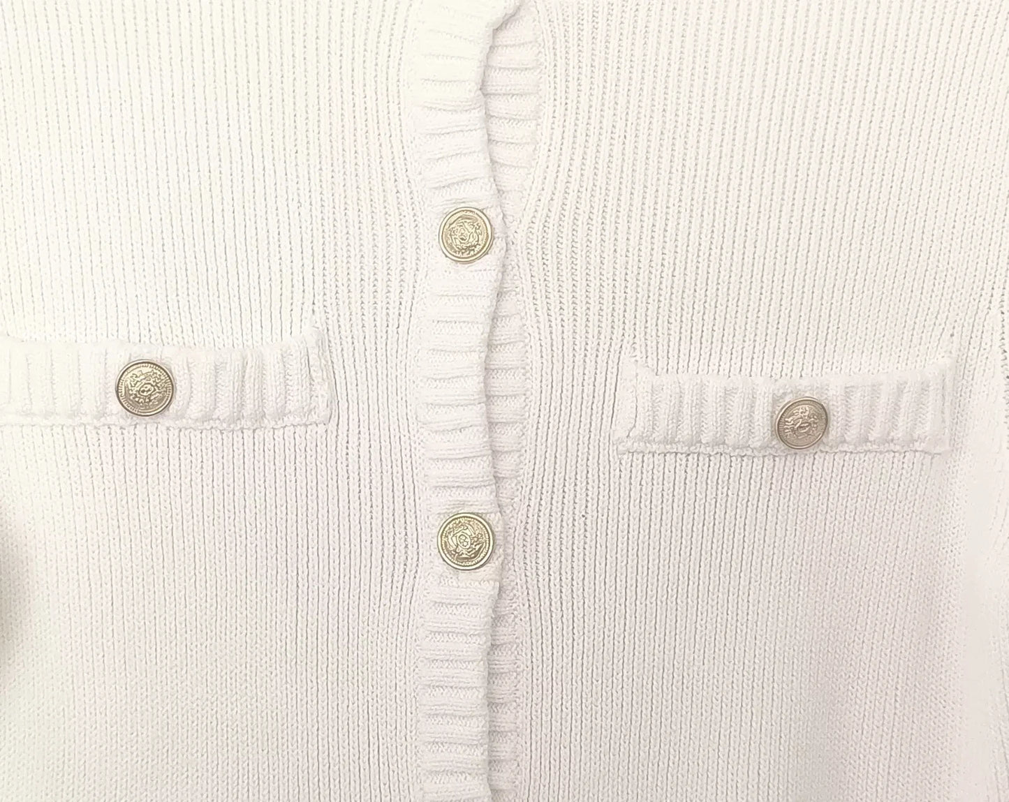 White Knit Mini Dress Short Sleeve Patchwork Pocket Loose Dress Knit Mini Dress