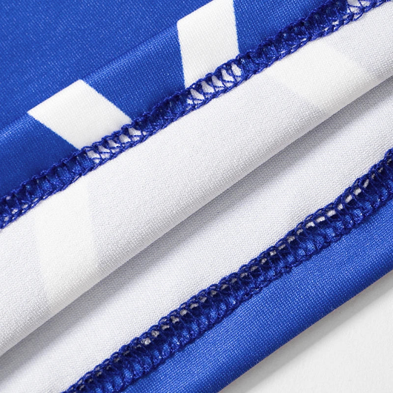 Sporty Motor Crop Top Turtleneck Zipper Letters Stripe Shirt Versatile Out Studio