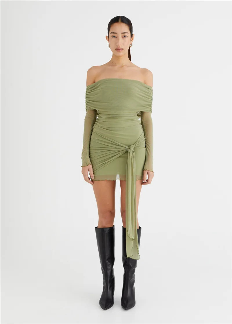 Strapless Backless Mini Dress