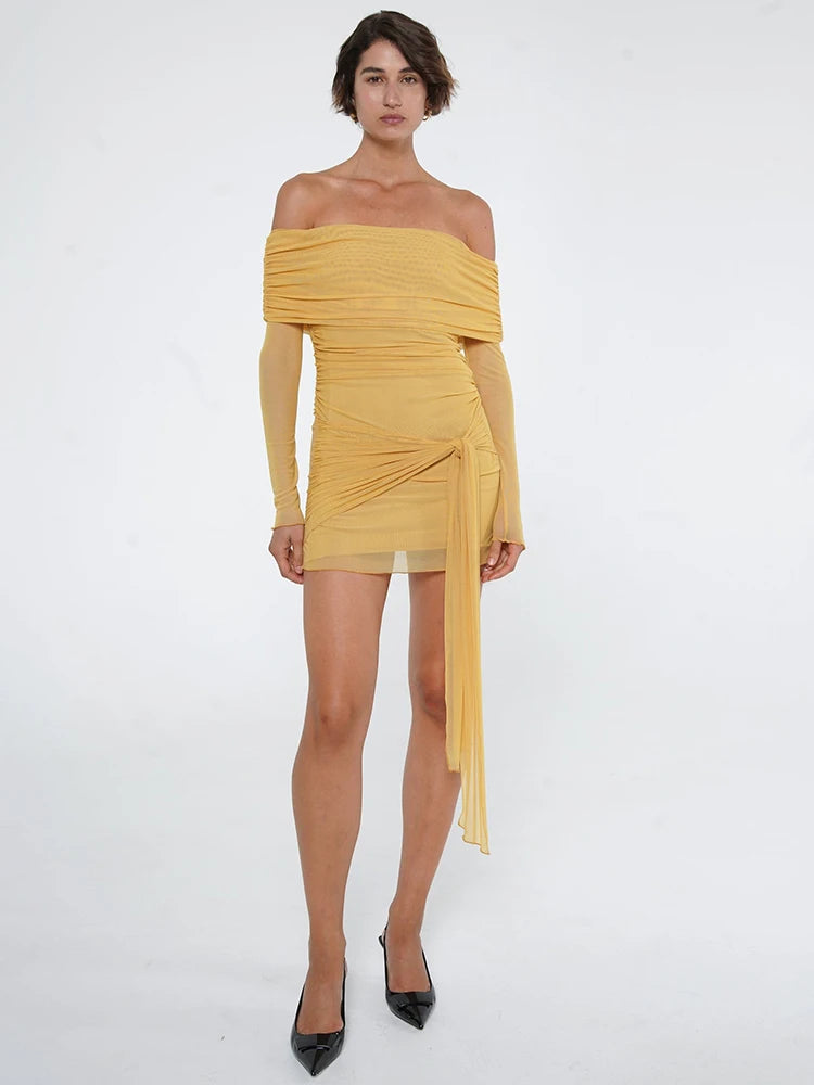 Strapless Backless Mini Dress