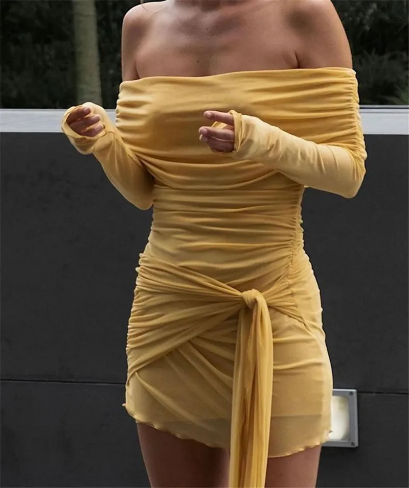 Strapless Backless Mini Dress