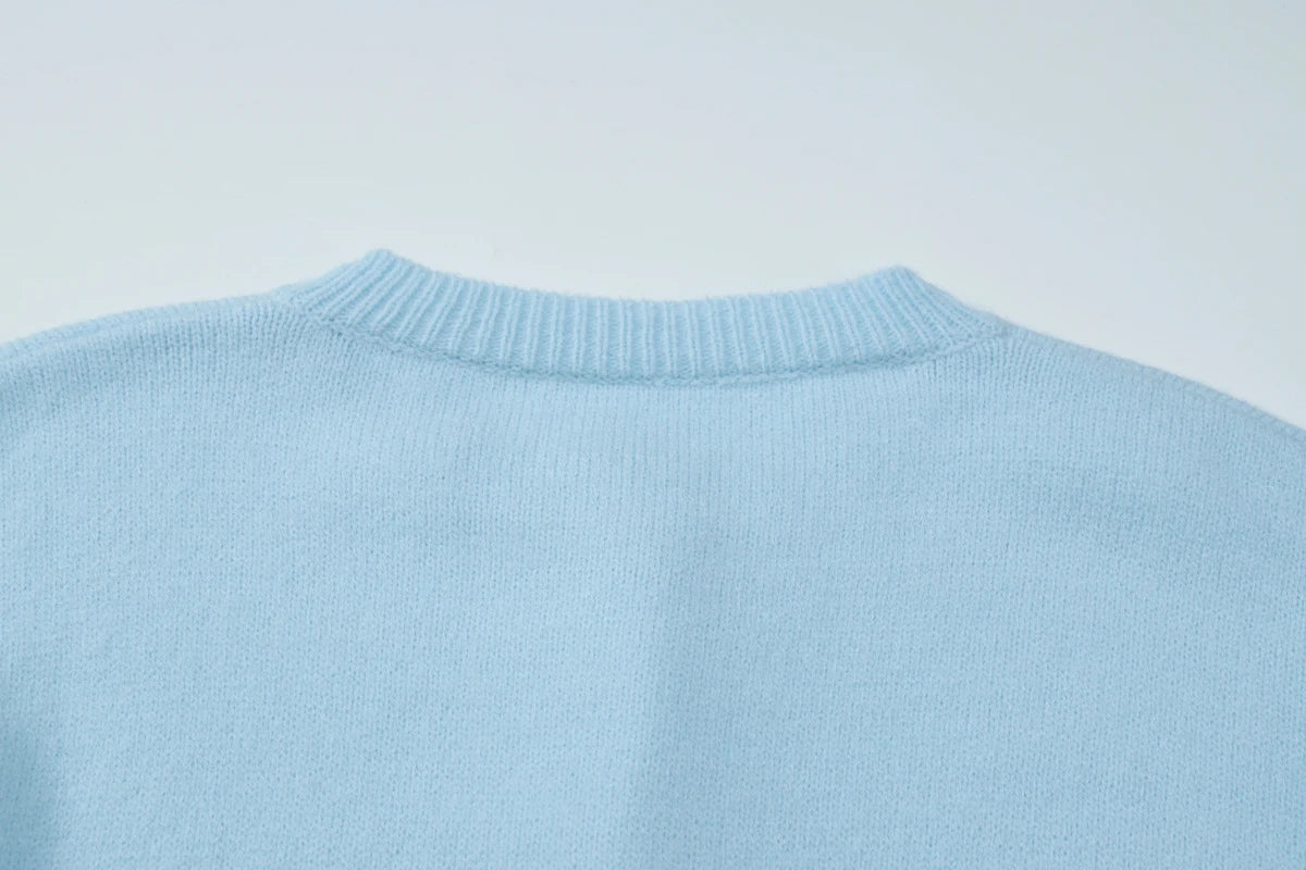 O-Neck Long Sleeve Cardigan