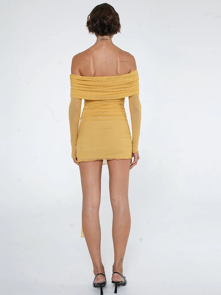 Strapless Backless Mini Dress