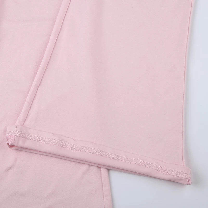 Slash Neck Top and Pants Sets 's Two Pieces Of Slim
