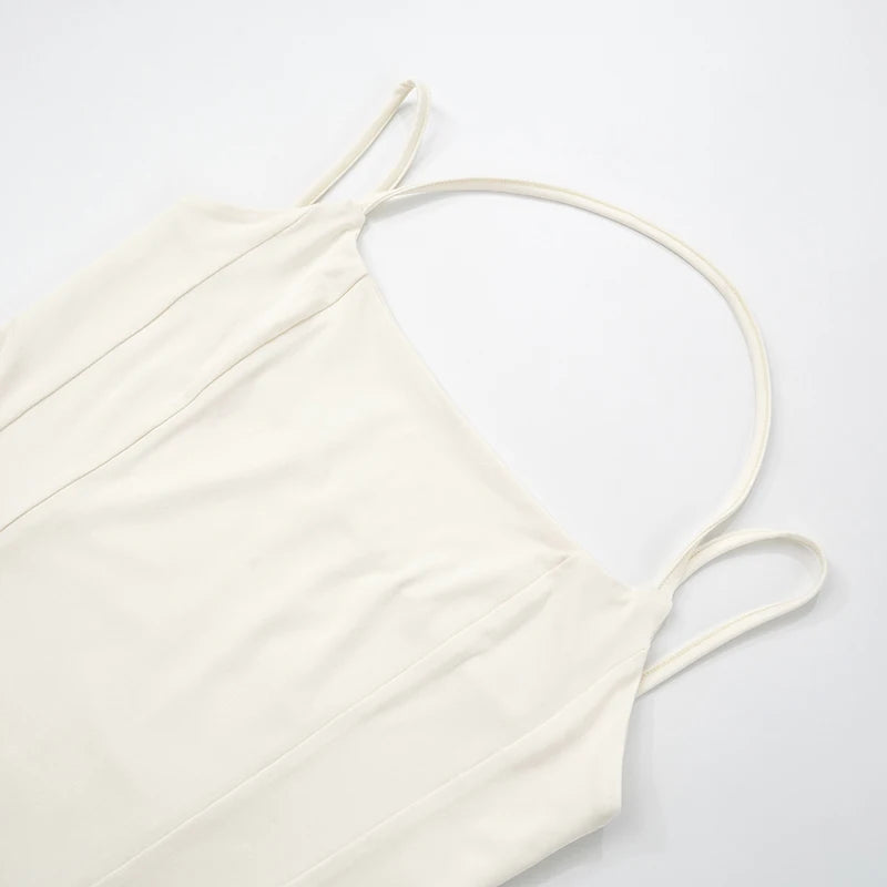 Spring 'S Slim Strapless Double Rope Camis Top tie Girls Outer Wear Camis Top