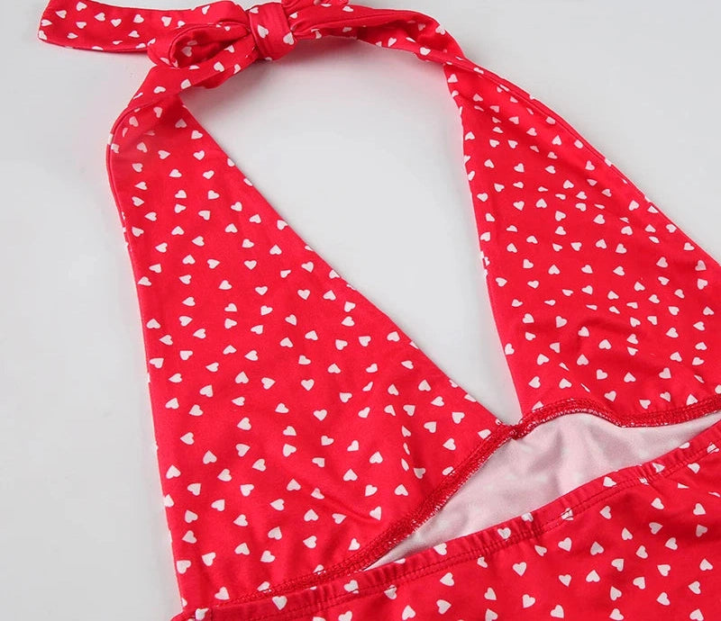 Sweet Halter Tanks Sleeveless Hotsweet V-Neck Backless Blouses