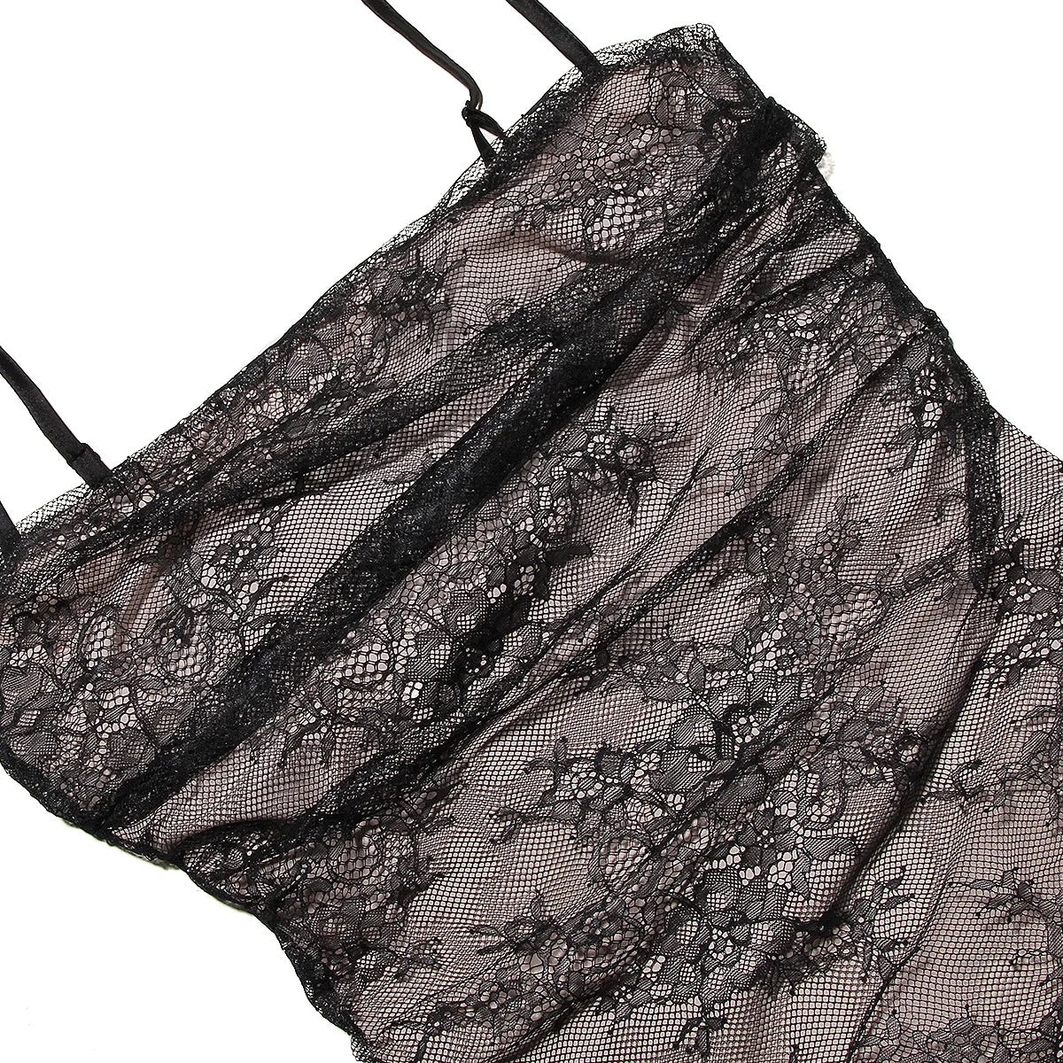 Lace Hollow Out Long Sleeve Two Piece Set