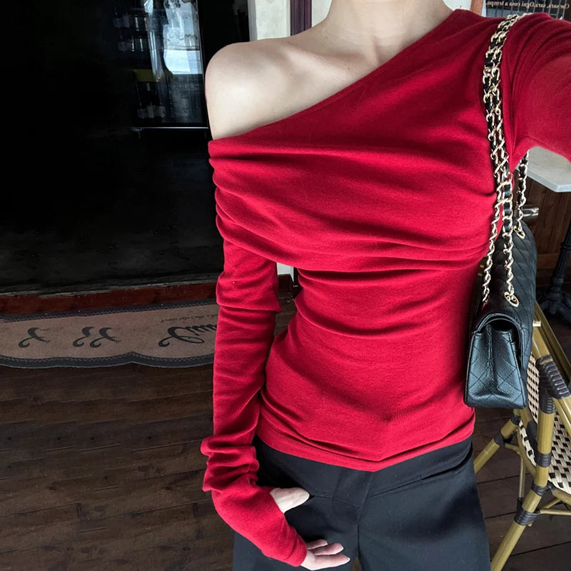 Asymmetrical Top Long Sleeved ing