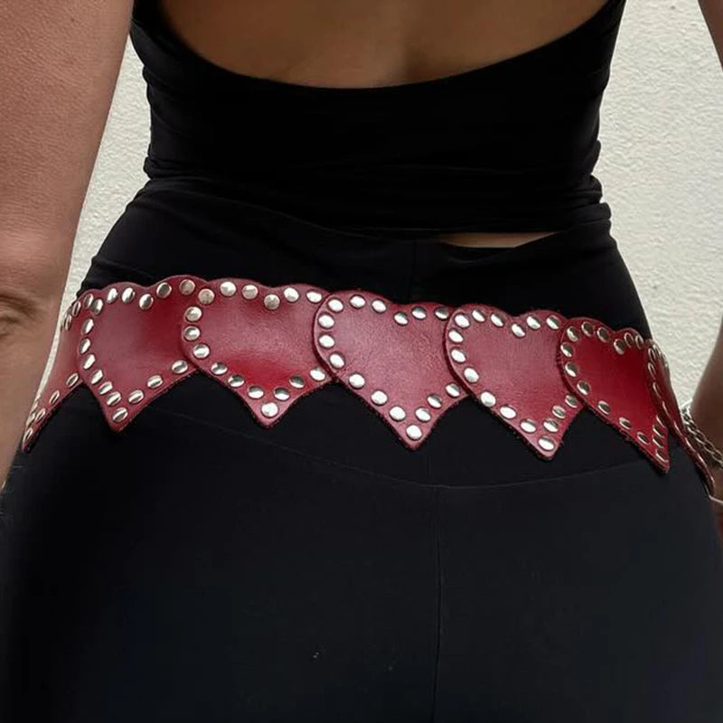 PU Belts Hole PU Belt Fairycore Grunge Belts