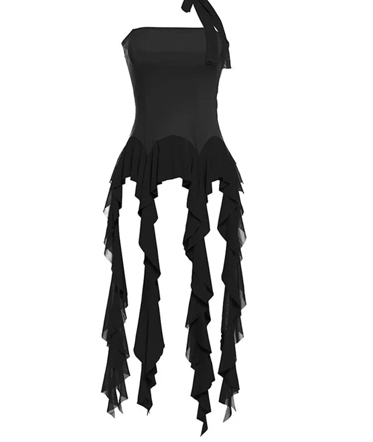 Off-Shoulder Lace Crop Top Strapless Halter Street Tank Top