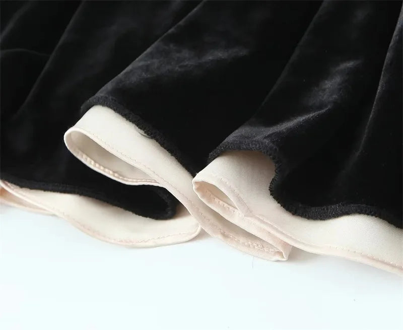 Black Strapless Christmas Dress A Line Velvet Dress Mini and Beautiful s Dress