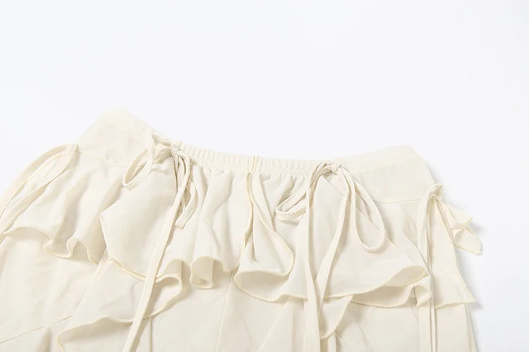 Irregular Tierred Flare Pants