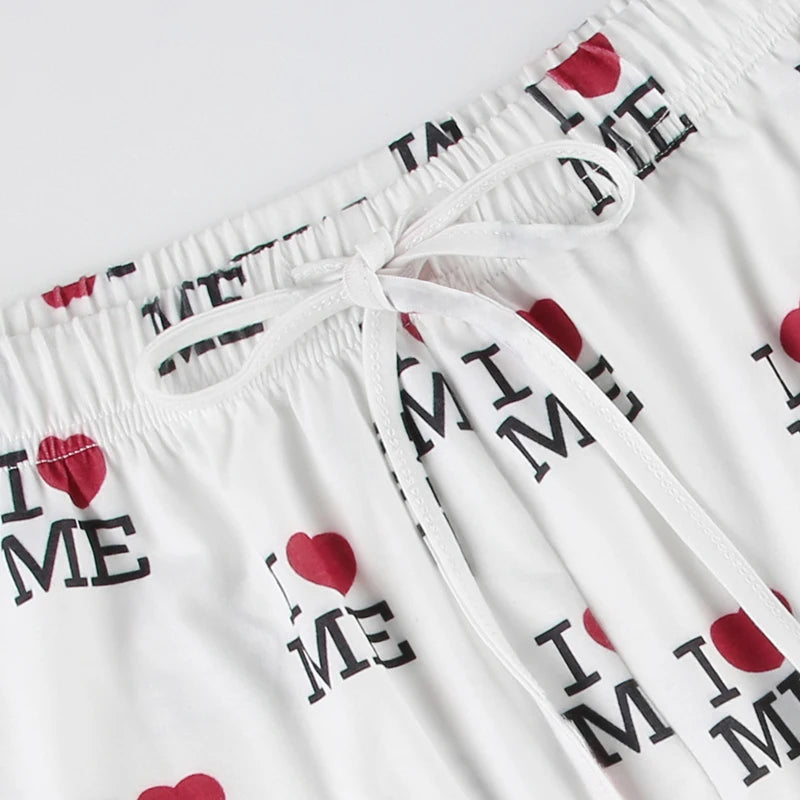 Jogger Looe Sweatpant Lace-up Letter Pant Trouer
